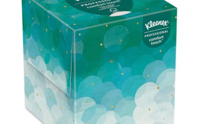 Boutique White Facial Tissue for Business, Pop-Up Box, 2-Ply, 95 Sheets/Box, 6 Boxes/Pack