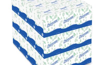 Facial Tissue for Business, 2-Ply, White, Pop-Up Box, 90/Box, 36 Boxes/Carton
