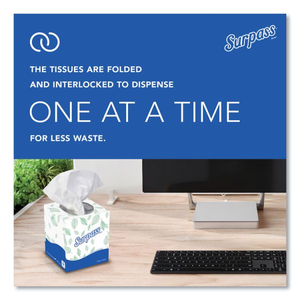 Facial Tissue for Business, 2-Ply, White, Pop-Up Box, 90/Box, 36 Boxes/Carton - Image 6