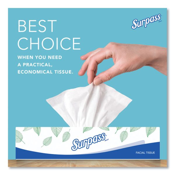 Facial Tissue for Business, 2-Ply, White, Flat Box, 100 Sheets/Box, 30 Boxes/Carton - Image 4