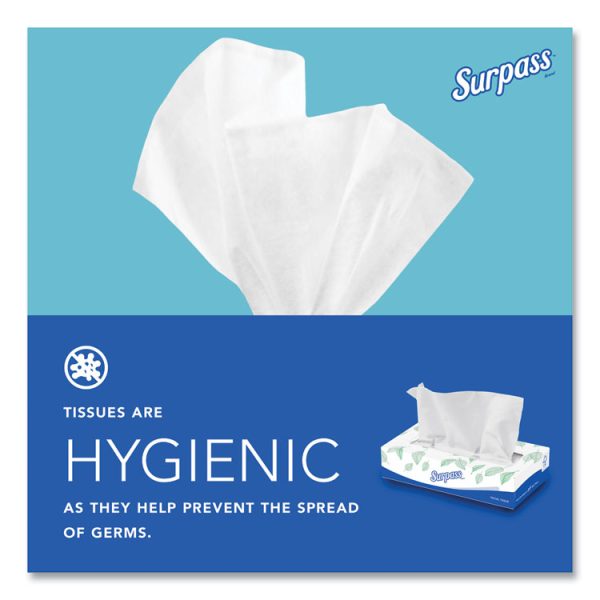 Facial Tissue for Business, 2-Ply, White, Flat Box, 100 Sheets/Box, 30 Boxes/Carton - Image 7