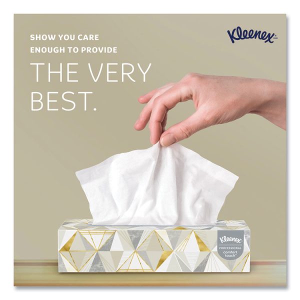 White Facial Tissue for Business, 2-Ply, White, Pop-Up Box, 125 Sheets/Box, 48 Boxes/Carton - Image 4