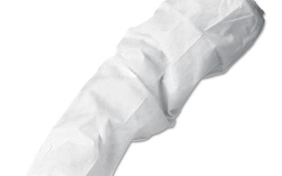 A10 Breathable Particle Protection Sleeve Protectors, 18″, White, 200/Carton