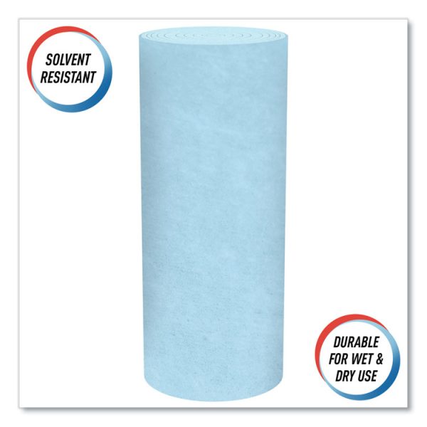 Pro Shop Towels, Heavy Duty, 1-Ply, 10.4 x 11, Blue, 12 Rolls/Carton - Image 10