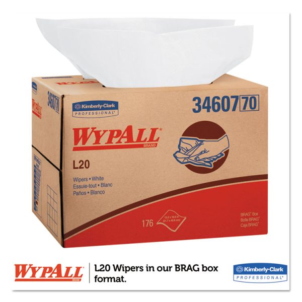 L20 Towels, BRAG Box, Multi-Ply, 12.5 x 16.8, Unscented, White, 176/Box - Image 2