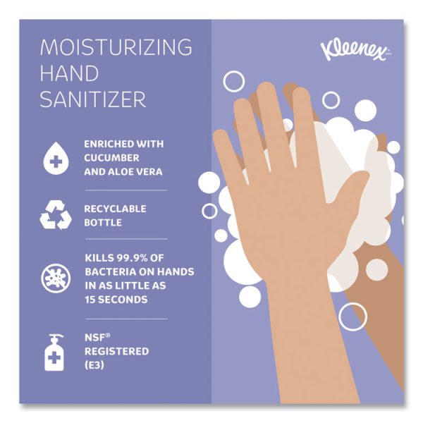 Super Moisturizing Foam Hand Sanitizer, 1,200 mL Cassette, Unscented, 2/Carton - Image 8