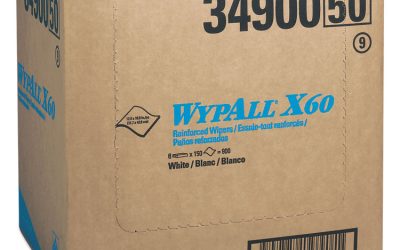 General Clean X60 Cloths, Flat Sheet, 12.5 x 16.8, White, 150/Box, 6 Boxes/Carton