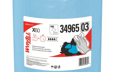 General Clean X60 Cloths, Jumbo Roll, 12.5 x 13.4, Blue, 1,100/Roll