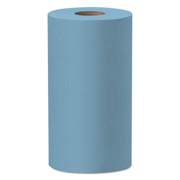 General Clean X60 Cloths, Small Roll, 9.8 x 13.4, Blue, 130/Roll, 12 Rolls/Carton