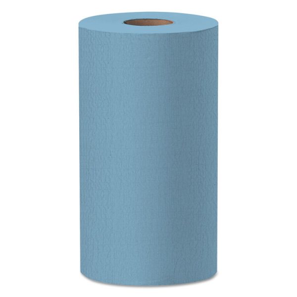 General Clean X60 Cloths, Small Roll, 13.5 x 19.6, Blue, 130/Roll, 6 Rolls/Carton