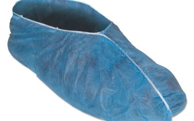 A10 Light Duty Shoe Covers, Polypropylene, One Size Fits All, Blue, 300/Carton