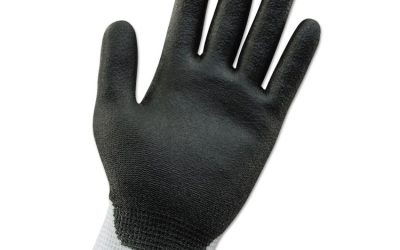 G60 ANSI Level 2 Cut-Resistant Gloves, 220 mm Length, Small, White/Black, 12 Pairs