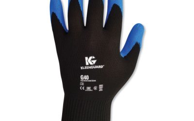 G40 Foam Nitrile Coated Gloves, 230 mm Length, Medium/Size 8, Blue, 12 Pairs
