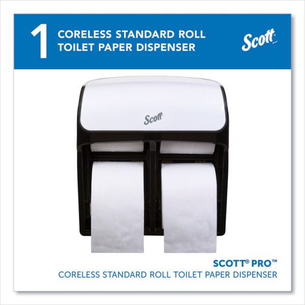 Pro High Capacity Coreless SRB Tissue Dispenser, 11.25 x 6.31 x 12.75, White - Image 2