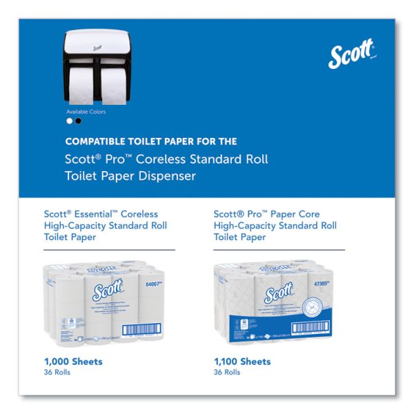 Pro High Capacity Coreless SRB Tissue Dispenser, 11.25 x 6.31 x 12.75, White - Image 8