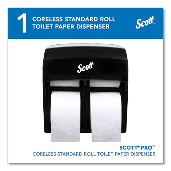 Pro High Capacity Coreless SRB Tissue Dispenser, 11.25 x 6.31 x 12.75, Black - Image 2