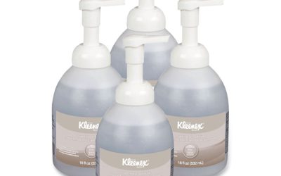 Alcohol-Free Foam Hand Sanitizer, 18 Oz Pump Bottle, Fragrance-Free, 4/carton