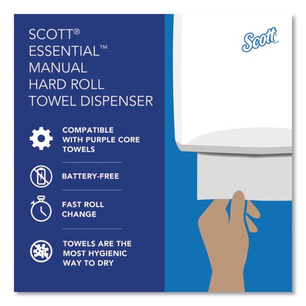 Essential Manual Hard Roll Towel Dispenser, 13.06 X 11 X 16.94, Black - Image 10