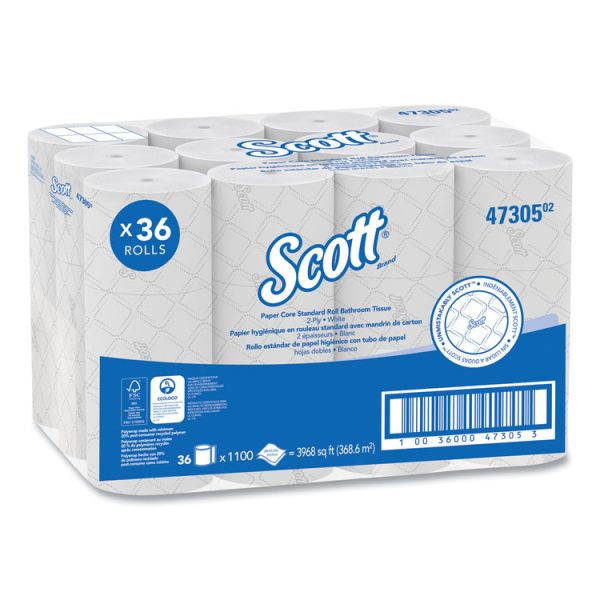 Pro Small Core High Capacity/SRB Bath Tissue, Septic Safe, 2-Ply, White, 1,100 Sheets/Roll, 36 Rolls/Carton