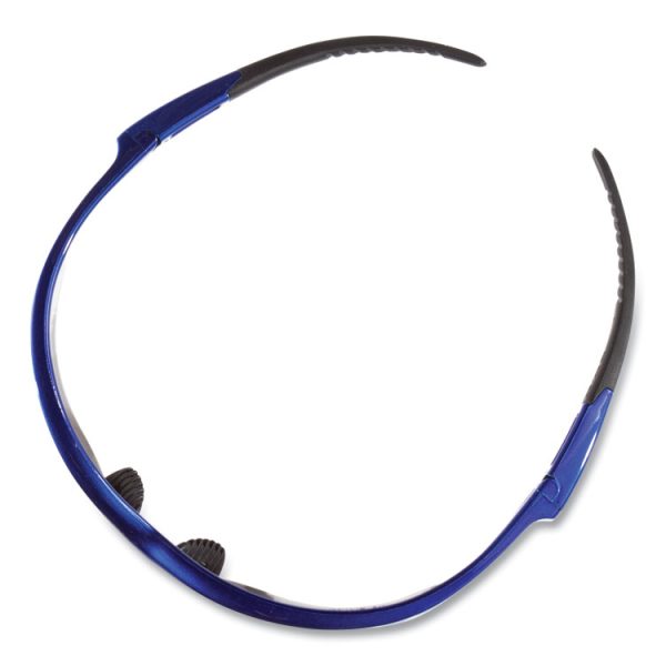 Nemesis Safety Glasses, Metallic Blue Frame, Smoke Lens, 12/Box - Image 4