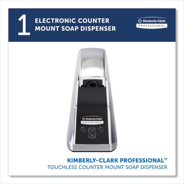 Touchless Counter Mount Skin Care Dispenser, 1.5 L, 2.12 X 4.25 X 5.56, Chrome - Image 2