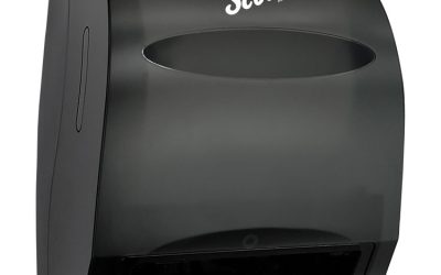 Essential Electronic Hard Roll Towel Dispenser, 12.7 X 9.57 X 15.76, Black