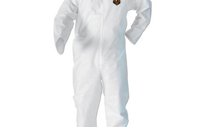 A20 Breathable Particle Protection Coveralls, Zip Closure, X-Large, White