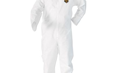 A20 Breathable Particle Protection Coveralls, Zip Closure, 2x-Large, White