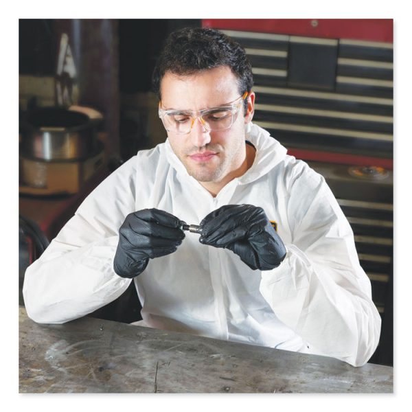 A20 Breathable Particle Protection Coveralls, Zipper Front, Large, White - Image 3