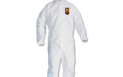 A20 Breathable Particle Protection Coveralls, Zip Closure, 3x-Large, White