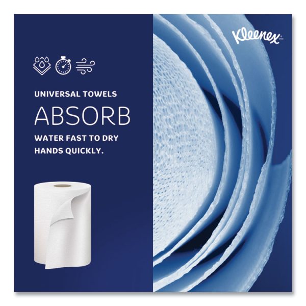 Hard Roll Paper Towels with Premium Absorbency Pockets, 1-Ply, 8" x 600 ft, 1.75" Core, White, 6 Rolls/Carton - Image 5