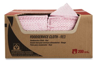 Foodservice Cloths, 12.5 X 23.5, Red, 200/carton