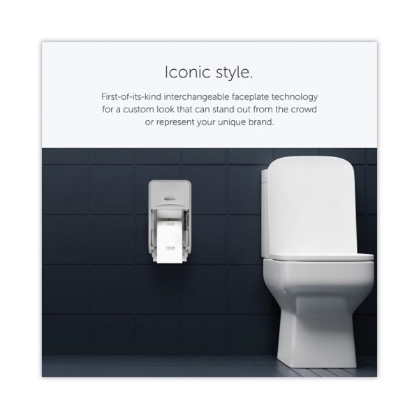 ICON Coreless Standard Roll Toilet Paper Dispenser, 7.18 x 13.37 x 7.06, Silver Mosaic - Image 6