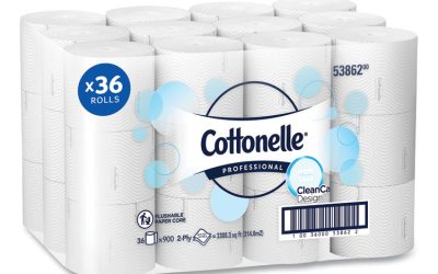 Clean Care Bathroom Tissue, Septic Safe, 2-Ply, White, 900 Sheets/Roll, 36 Rolls/Carton