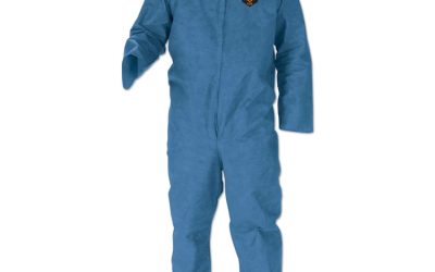 A20 Breathable Particle-Pro Coveralls, Zip, 2x-Large, Blue, 24/carton