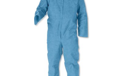 A20 Breathable Particle-Pro Coveralls, Zip, 4x-Large, Blue, 24/carton