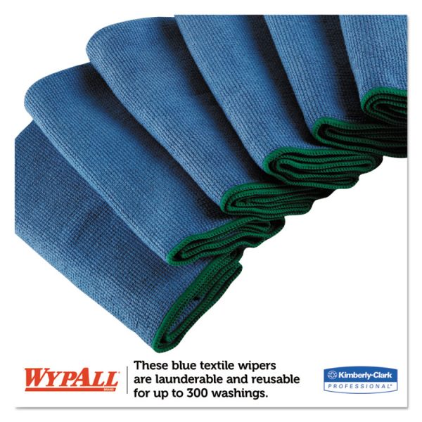 Microfiber Cloths, Reusable, 15.75 x 15.75, Blue, 6/Pack - Image 4