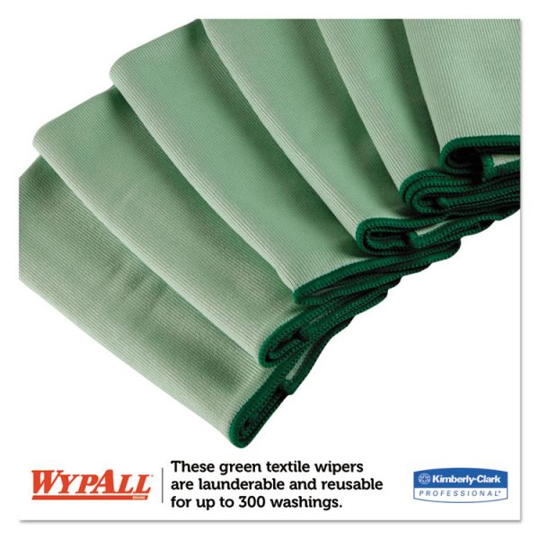 Microfiber Cloths, Reusable, 15.75 x 15.75, Green, 6/Pack - Image 4