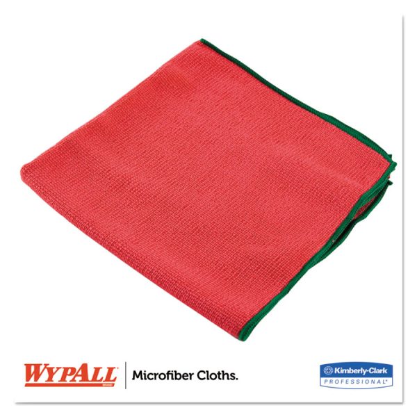 Microfiber Cloths, Reusable, 15.75 x 15.75, Red, 6/Pack, 4 Packs/Carton - Image 2