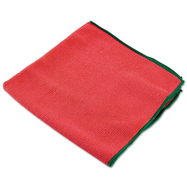 Microfiber Cloths, Reusable, 15.75 x 15.75, Red, 6/Pack, 4 Packs/Carton - Image 3