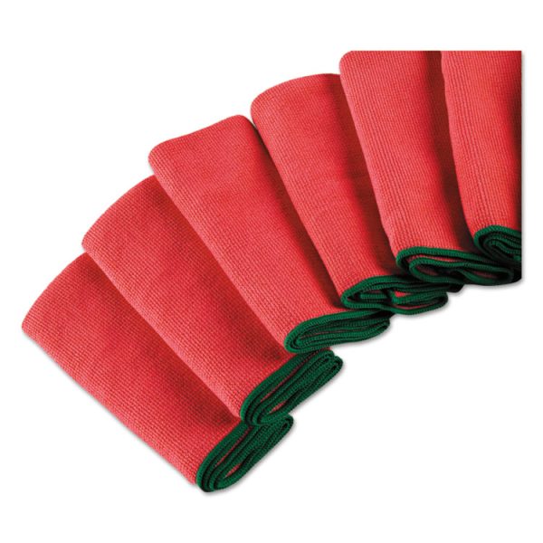 Microfiber Cloths, Reusable, 15.75 x 15.75, Red, 6/Pack, 4 Packs/Carton - Image 5