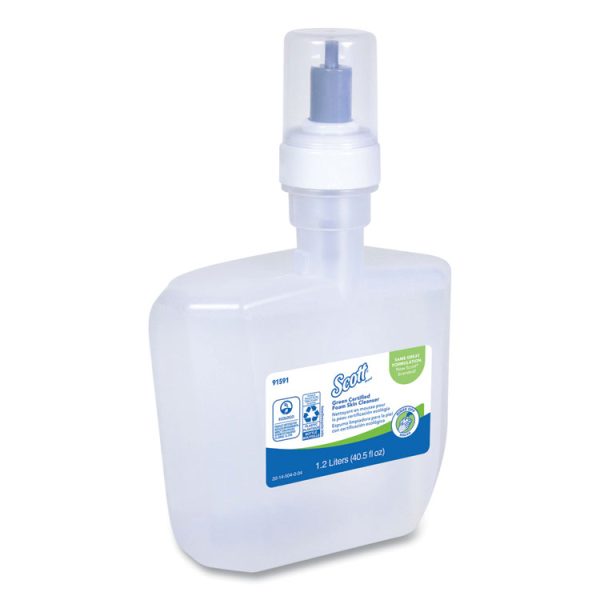 Essential Green Certified Foam Skin Cleanser, Unscented, 1,200 Ml, 2/carton - Image 2