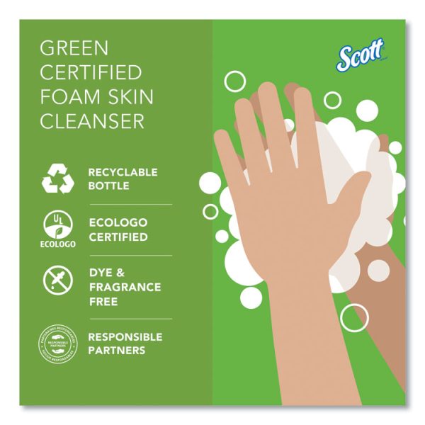 Essential Green Certified Foam Skin Cleanser, Unscented, 1,200 Ml, 2/carton - Image 9