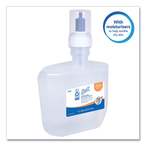 Antimicrobial Foam Skin Cleanser, Fresh Scent, 1,200 mL, 2/Carton - Image 3