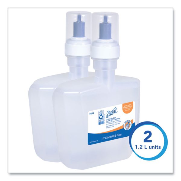 Antimicrobial Foam Skin Cleanser, Fresh Scent, 1,200 mL, 2/Carton - Image 2