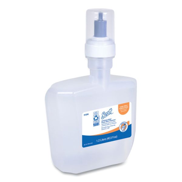 Antimicrobial Foam Skin Cleanser, Fresh Scent, 1,200 mL, 2/Carton