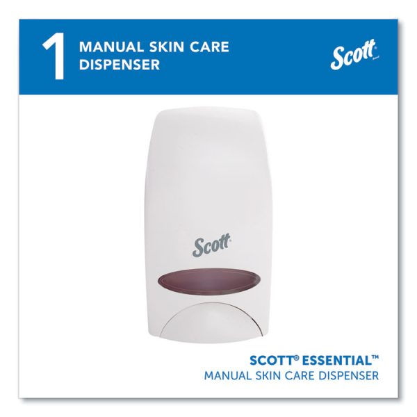 Essential Manual Skin Care Dispenser, 1,000 Ml, 5 X 5.25 X 8.38, White - Image 2