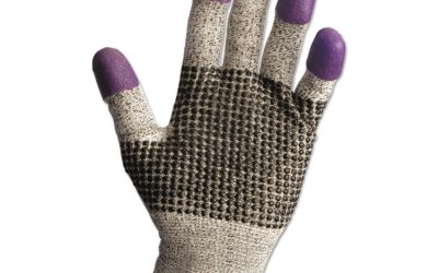 G60 PURPLE NITRILE Cut Resistant Glove, 220mm Length, Small/Size 7, Blue/White, Pair