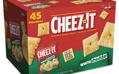 Cheez-It Crackers, 1.5 Oz Bag, White Cheddar, 45/carton