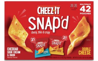 Snap’d Crackers Variety Pack, Cheddar Sour Cream And Onion; Double Cheese, 0.75 Oz Bag, 42/carton